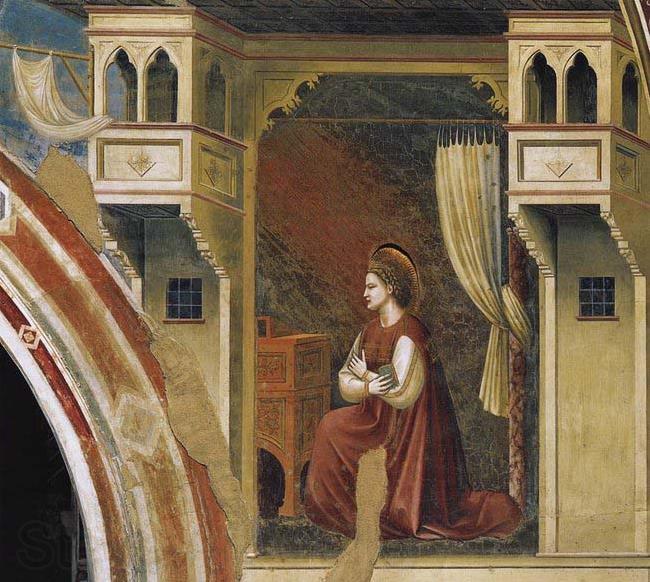 GIOTTO di Bondone The Virgin Receiving the Message Spain oil painting art